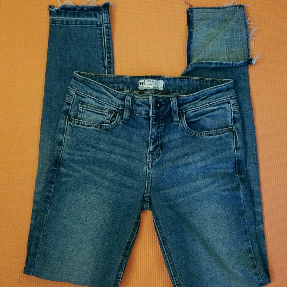 Free People Skinny Midrise Jeans